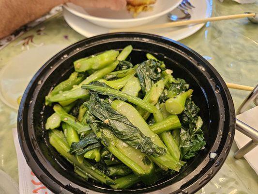 Chinese broccoli w garlic