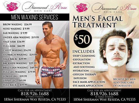 MEN WAXING  SERVICES