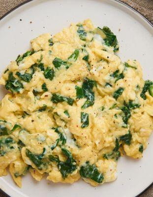 Spinach egg and cheese