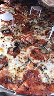 Pepperoni and Mushrooms