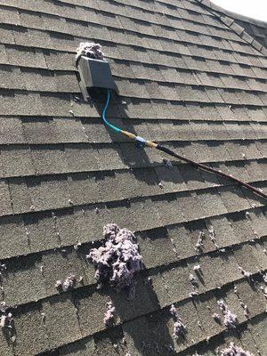 Dryer vent cleaning