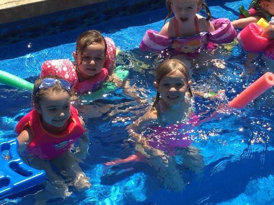 Pool time during Gym Hutt camp day