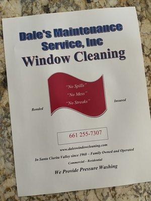 You deserve to have clean windows! Call us for the best professional window cleaning!