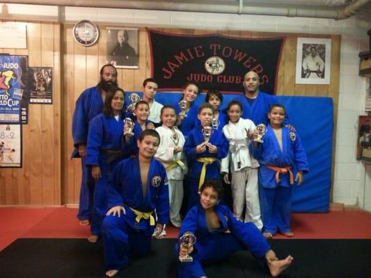 Judo Club picture after a tournament