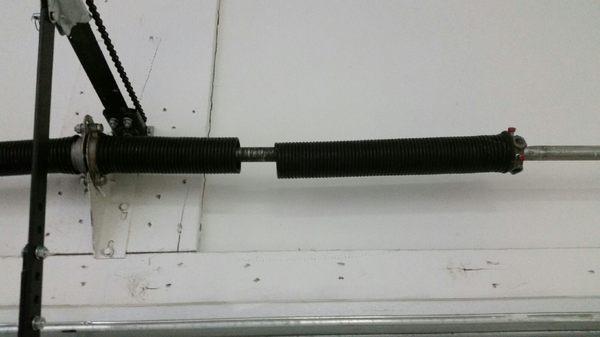 We repair broken garage door springs in a hurry!