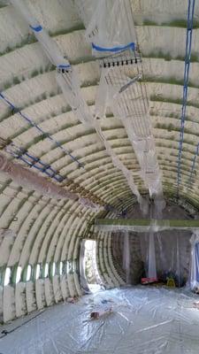 Boeing 747 Shuttle Carrier at Space Center Houston. We installed spray foam around the entire hull.