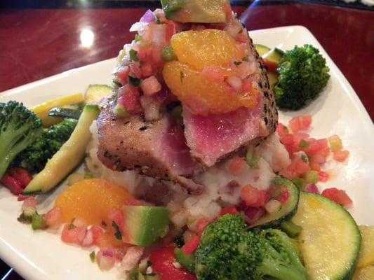 NEW Sesame Crusted Tuna With Avocado & Mango Salsa!