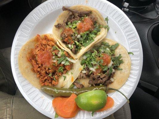 Street tacos - Asada and Pollo