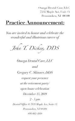 Retirement Open House for Dr. John T. Dickey