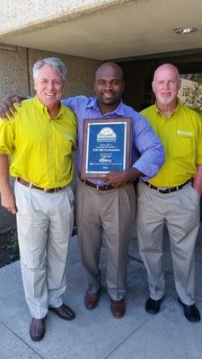 The San Diego team won yet another award from Texture Coating of America.  Drew with the creators of texture coating.