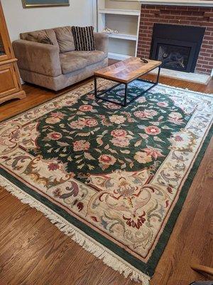 Rug in a customer's house