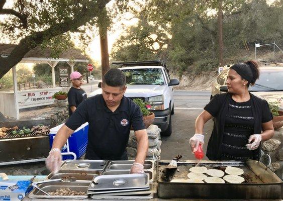 The vendor who makes the tacos every Tuesday outside of the store