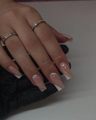 Gel extensions and nail art