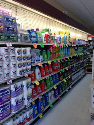 Paper Products, Detergents, Dish Soap, Lysol...We got it all!!