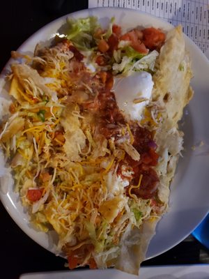 My Big walking chicken Taco in a bowl!