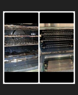 Making your oven brand new , clients oven