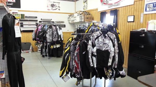 Snowmobile Clothing for those cold days or for your recreational needs.