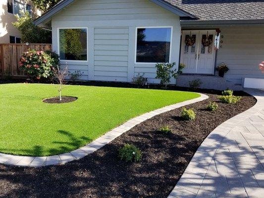 front house artificial turf