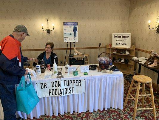 November 2019:
 Dr Tupper and Liz Bradford participated in WTNS's Senior Expo.