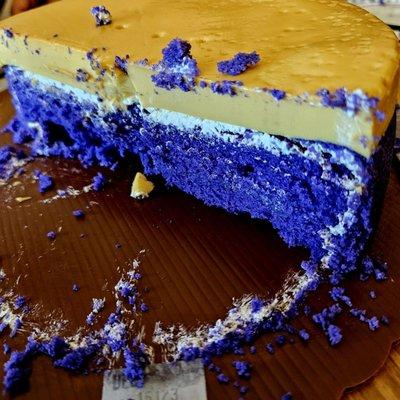 Ube Flan Cake Inside