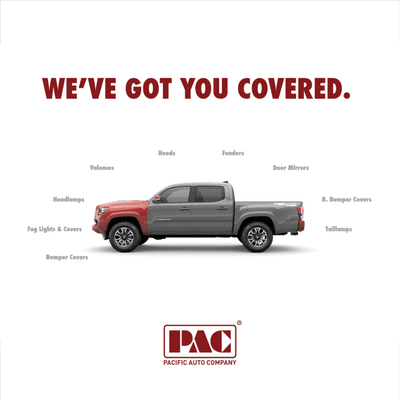 We've got your covered - Front end to rear end collision, call PAC now!