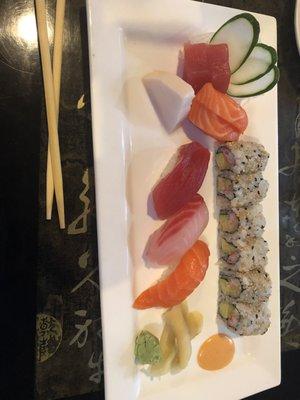 Sushi and sashimi lunch special