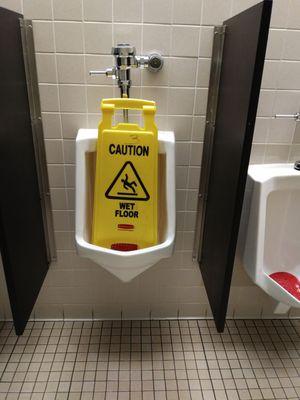 A prank pulled by a student but I wouldn't have been surprised if the school did this as a "safety" warning