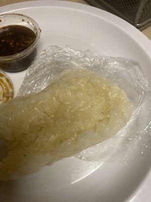 Hard sticky rice