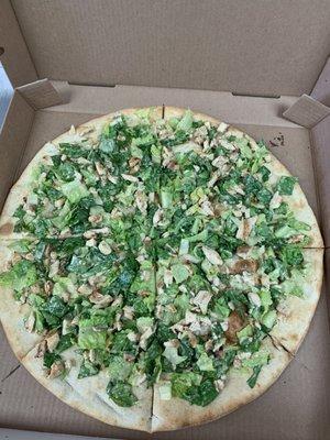 Chicken caesar pizza