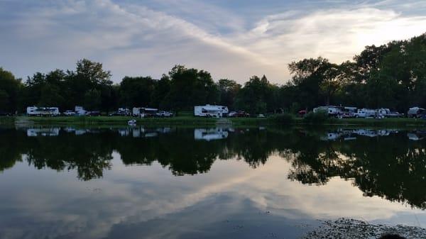 Lakeside campsites