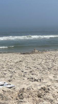 Sand castle  in the sun