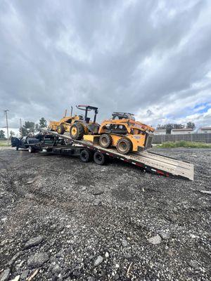 We can deliver skid loaders and bobcats