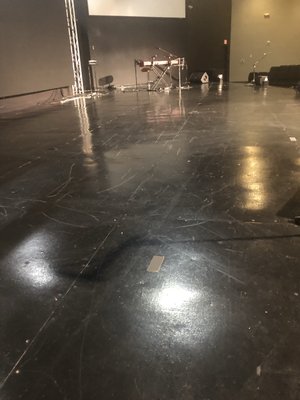 Floor cleaning after