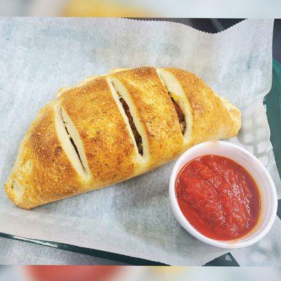 Stromboli at Original PJ's Pizza.