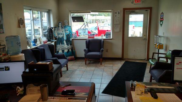 Our customer waiting area.