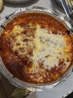 1/2 Lasagna & Chicken Parmigiana (combination plate)