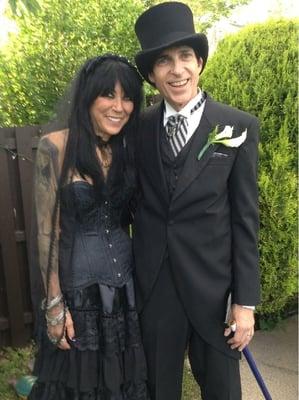 Bobby n Diana - Punker marries Gothgirl - 5/31/14.