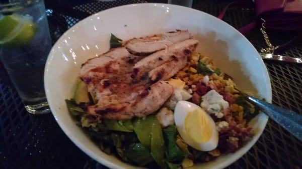 Cobb salad with double chicken!! Sooo good!