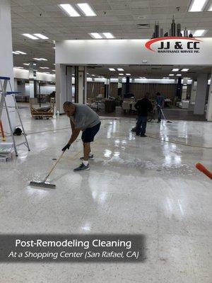 Post-Remodeling Cleaning at Shopping Center in San Rafael