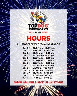 TOPDOG Fireworks Tomball