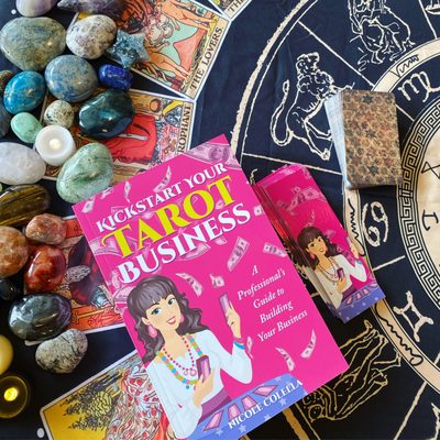 Copy of Nicole Colella's book, Kickstart Your Tarot Business