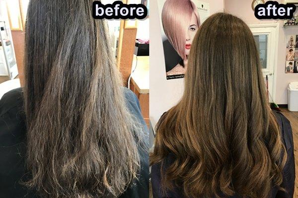 keratin soothing treatment &hair-cut & styling