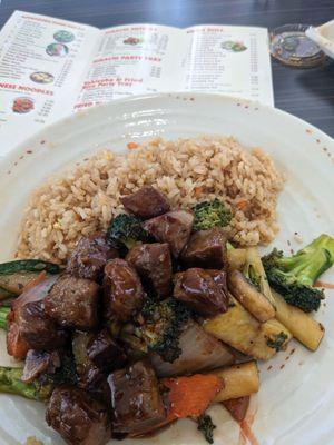 Steak hibachi lunch. Very enjoyable.