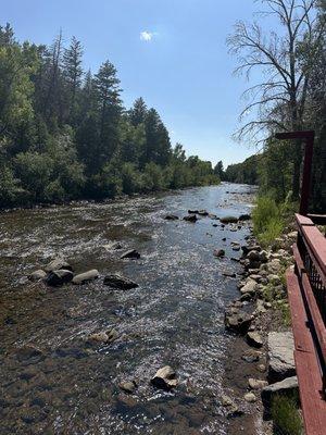 The river is so clear and beautiful!