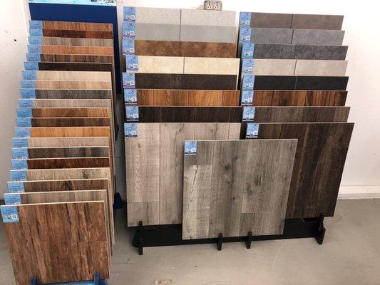 Wide selection of vinyl flooring