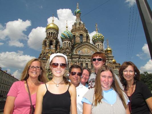 Toth group by Church on the Spilled Blood, St Petersburg, Russia