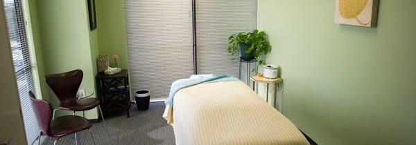 Relaxing therapy rooms