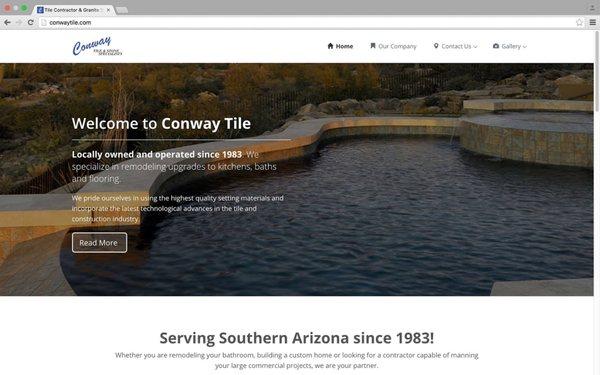 Conway Tile Website Redesign (www.conwaytile.com)