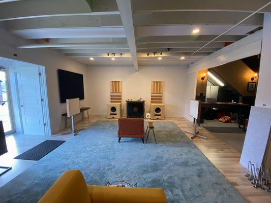 One of our listening and demo rooms