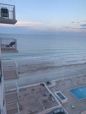 beach view from balcony